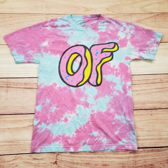 Odd Future Shirt‎ Mens Small Pink Tie Dye Tyler The Creator Donut OFWGKTA Skate - Picture 1 of 9